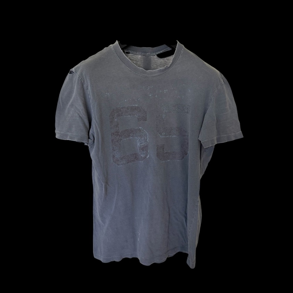 Vintage Single Stitch 65 T-Shirt Faded Gray Distressed Sm/Med